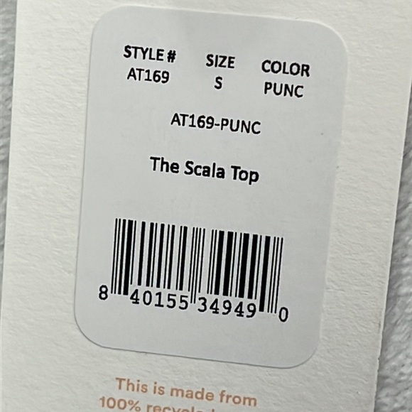 NWT Andie S Pink The Scala Bandeau Strapless Bikini Bathing Suit Top PUNC‎ - Picture 6 of 10